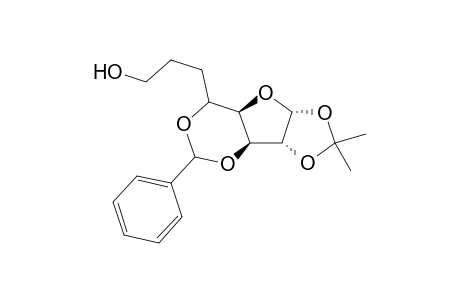 .alpha.-D-gluco-Octofuranose, 6,7-dideoxy-1,2-O-(1-methylethylidene)-3,5-O-(phenylmethylene)-