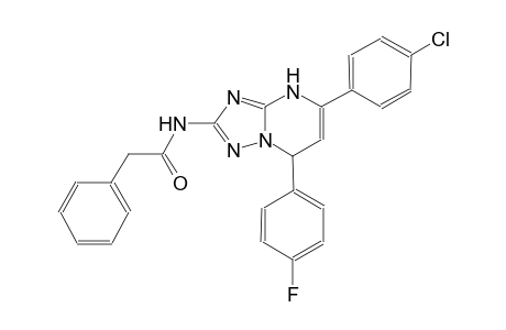 N-[5-(4-chlorophenyl)-7-(4-fluorophenyl)-4,7-dihydro[1,2,4]triazolo[1,5-a]pyrimidin-2-yl]-2-phenylacetamide