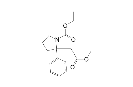 2-Pyrrolidineacetic acid, 1-(ethoxycarbonyl)-2-phenyl-, methyl ester