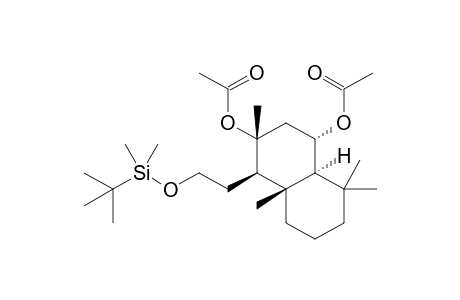 (+)-(1R,2R,4S,4aS,8aS)-4-Acetyloxy-2,5,5.8a-tetramethyl-1-(2-{[tert-butyl(dimethyl)silyl]oxy}ethyl)decahydro-2-naphthalenyl acetate