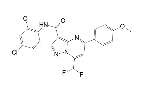 N-(2,4-dichlorophenyl)-7-(difluoromethyl)-5-(4-methoxyphenyl)pyrazolo[1,5-a]pyrimidine-3-carboxamide