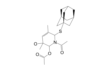 2-ACETOXY-1-ACETYL-6-(1-ADAMANTYL-THIO)-3-HYDROXY-3,5-DIMETHYL-1,2,3,6-TETRAHYDRO-PYRIDINE