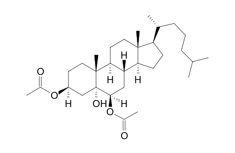 5a-Cholestane-3b,5,6b-triol 3,6-diacetate