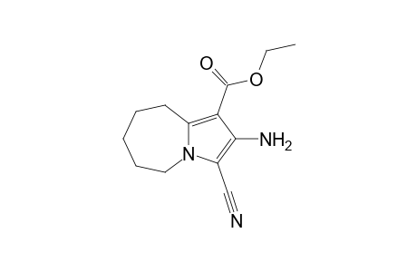 5H-Pyrrolo[1,2-a]azepine-1-carboxylic acid, 2-amino-3-cyano-6,7,8,9-tetrahydro-, ethyl ester