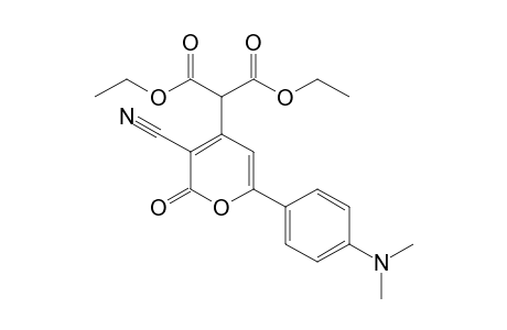 Diethyl 3-Cyano-2-oxo-6-(4-N,N-dimethylaminophenyl)-2H-pyran-4-ylmalonate