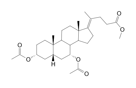 Methyl 3.alpha.,7.alpha.-Diacetoxy-.dealto.17(20)-5.beta.-cholan-24-oate