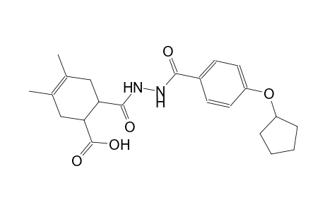 6-({2-[4-(cyclopentyloxy)benzoyl]hydrazino}carbonyl)-3,4-dimethyl-3-cyclohexene-1-carboxylic acid