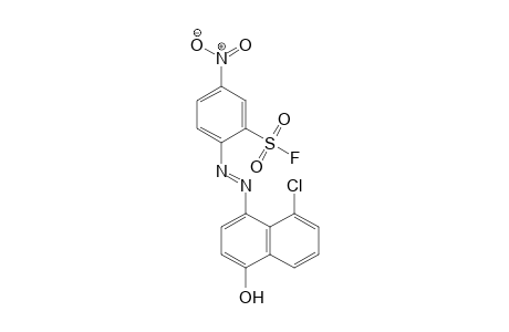 Benzenesulfonyl fluoride, 2-[2-(8-chloro-4-hydroxy-1-naphthalenyl)diazenyl]-5-nitro-