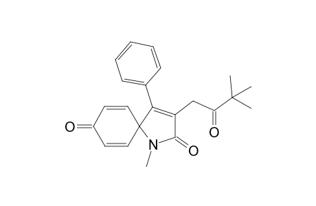 3-(3,3-Dimethyl-2-oxobutyl)-1-methyl-4-phenyl-1-azaspiro[4.5]deca-3,6,9-triene-2,8-dione