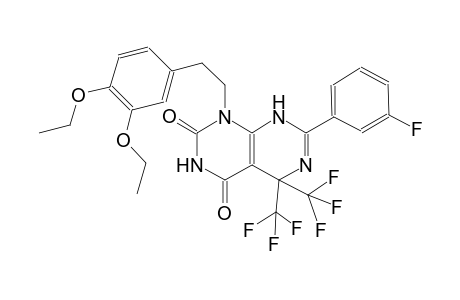 1-[2-(3,4-diethoxyphenyl)ethyl]-7-(3-fluorophenyl)-5,5-bis(trifluoromethyl)-5,8-dihydropyrimido[4,5-d]pyrimidine-2,4(1H,3H)-dione