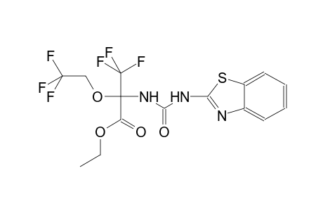 ethyl 2-{[(1,3-benzothiazol-2-ylamino)carbonyl]amino}-3,3,3-trifluoro-2-(2,2,2-trifluoroethoxy)propanoate