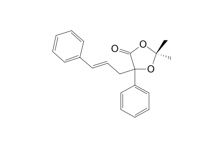 2,2-DIMETHYL-5-PHENYL-5-(3-PHENYLALLYL)-1,3-DIOXOLAN-4-ONE