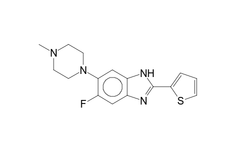 (1H)Benzimidazole, 5-fluoro-2-(2-thienyl)-6-(4-methylpiperazin-1-yl)-