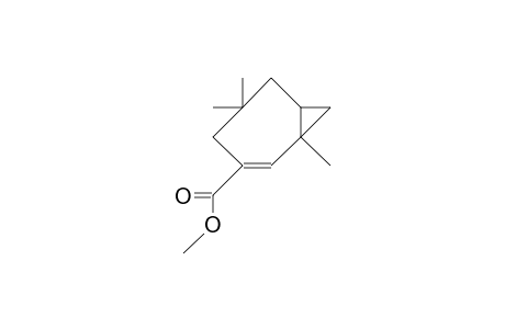 3-Carbomethoxy-cis-1,5,5-trimethyl-bicyclo(5.1.0)oct-2-ene