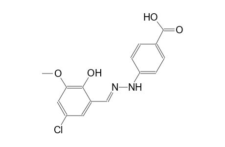 4-[(2E)-2-(5-chloro-2-hydroxy-3-methoxybenzylidene)hydrazino]benzoic acid
