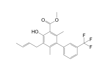 Methyl 5-(but-2-enyl)-4-hydroxy-2,6-dimethyl-3'-(trifluoromethyl)biphenyl-3-carboxylate