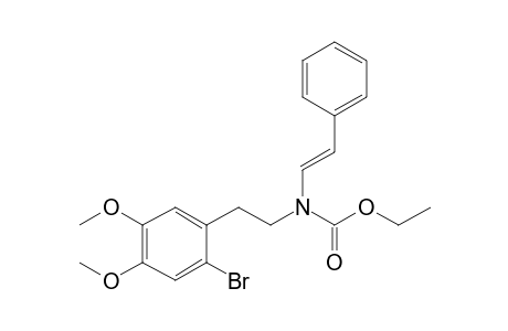 Ethyl N-[2-(2-bromanyl-4,5-dimethoxy-phenyl)ethyl]-N-[(E)-2-phenylethenyl]carbamate