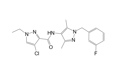 4-chloro-1-ethyl-N-[1-(3-fluorobenzyl)-3,5-dimethyl-1H-pyrazol-4-yl]-1H-pyrazole-3-carboxamide