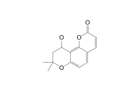 10-hydroxy-8,8-dimethyl-9,10-dihydropyrano[6,5-h]chromen-2-one
