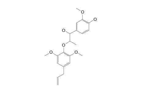 1-(4-HYDROXY-3-METHOXYPHENYL)-2-(4-ALLYL-2,6-DIMETHOXYPHENOXY)-PROPAN-1-OL