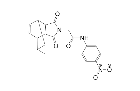 2-(3,5-dioxo-4-azatetracyclo[5.3.2.0~2,6~.0~8,10~]dodec-11-en-4-yl)-N-(4-nitrophenyl)acetamide