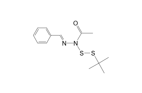 N-Acetyl-N-tert-butyldisulphido-N-benzylidene-hydrazine