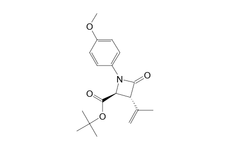 trans-4-(tert-Butoxycarbonyl)-1-(4-methoxyphenyl)-3-(1-methylethenyl)-2-azetidinone