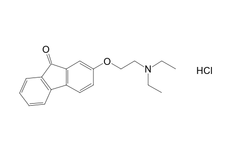 2-[2-(diethylamino)ethoxy]fluoren-9-one, hydrochloride