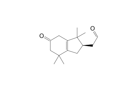 (+)-(3R)-9-oxo-2,2,7,7-tetramethyl-3,7,8,9,10,11-hexahydro-1H-indene-3-acetaldehyde