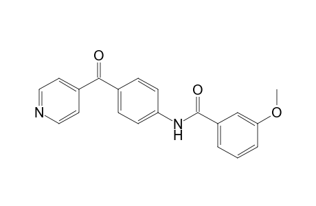 Benzamide, 3-methoxy-N-[4-(pyridine-4-carbonyl)phenyl]-