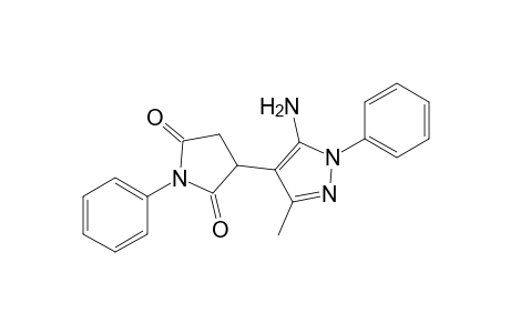 3-(5-Amino-3-methyl-1-phenyl-1H-pyrazol-4-yl)-1-phenylpyrrolidine-2,5-dione