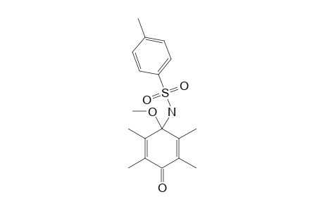 4-METHOXY-4-TOSYLAMINO-2,3,5,6-TETRAMETHYL-2,5-CYCLOHEXADIEN-1-ONE