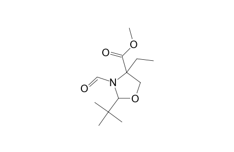 Methyl 2-tert-butyl-4-ethyl-3-formyl-1,3-oxazolidine-4-carboxylate