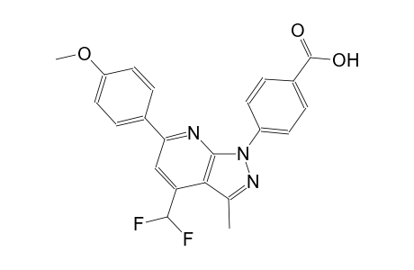 benzoic acid, 4-[4-(difluoromethyl)-6-(4-methoxyphenyl)-3-methyl-1H-pyrazolo[3,4-b]pyridin-1-yl]-