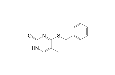 2(1H)-Pyrimidinone, 5-methyl-4-[(phenylmethyl)thio]-