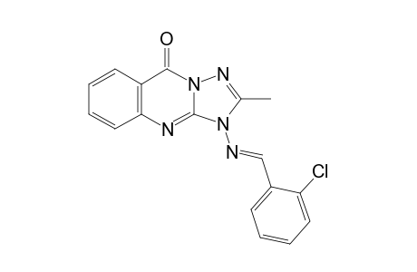 3-[2'-Chlorobenzylidene)amino]-2-methyl-3H-(1,2,4)-triazolo[5,1-b]quinazolin-9-one