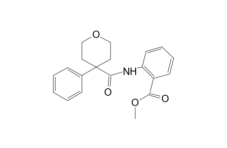 Benzoic acid, 2-[(4-phenyltetrahydropyran-4-carbonyl)amino]-, methyl ester