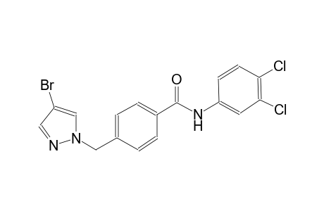 4-[(4-bromo-1H-pyrazol-1-yl)methyl]-N-(3,4-dichlorophenyl)benzamide