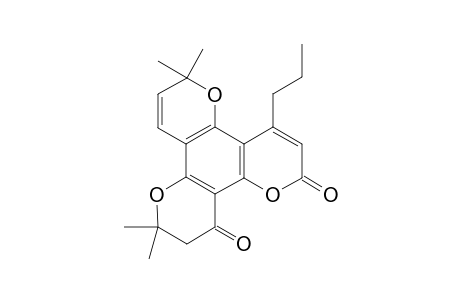 10,11-Dihydro-6,6,10,10-tetramethyl-4-propyl-2H,6H,12H-benzo[1,2-b:3,4:b':5,6-b"]tripyran-2,12-dione