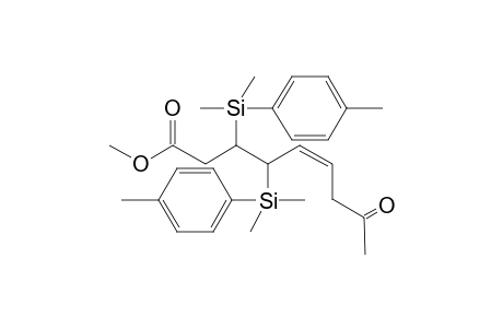 Methyl (5Z,3RS,4SR)-3,4-Bis[dimethyl(4-methylphenyl)silyl]-8-oxonon-5-enoate