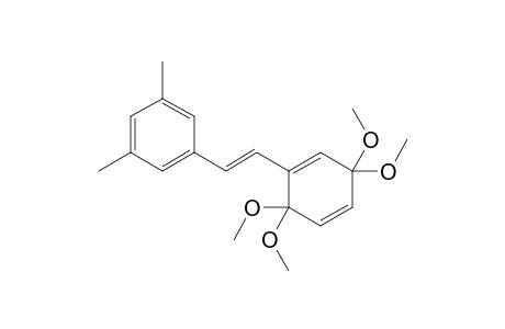 1-[(E)-2-(3,5-dimethylphenyl)ethenyl]-3,3,6,6-tetramethoxy-cyclohexa-1,4-diene