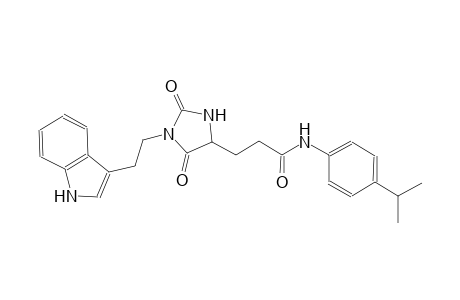 4-imidazolidinepropanamide, 1-[2-(1H-indol-3-yl)ethyl]-N-[4-(1-methylethyl)phenyl]-2,5-dioxo-, (4S)-