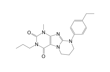 9-(4-ethylphenyl)-1-methyl-3-propyl-6,7,8,9-tetrahydropyrimido[2,1-f]purine-2,4(1H,3H)-dione