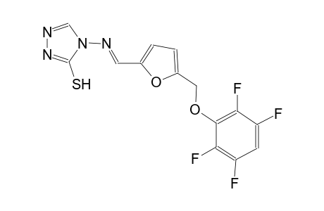 4-[((E)-{5-[(2,3,5,6-tetrafluorophenoxy)methyl]-2-furyl}methylidene)amino]-4H-1,2,4-triazole-3-thiol