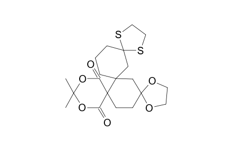 1,4,19,21-Tetraoxa-11,14-dithiatetraspiro[4.1.2.4.2.0.5.2]tetracosan e-18,22-dione, 20,20-dimethyl-