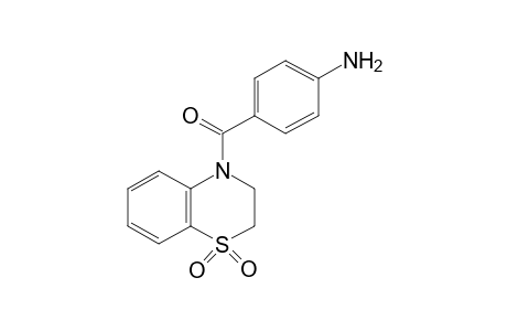 4-(p-AMINOBENZOYL)-3,4-DIHYDRO-2H-1,4-BENZOTHIAZINE, 1,1-DIOXIDE