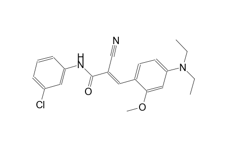 (2E)-N-(3-chlorophenyl)-2-cyano-3-[4-(diethylamino)-2-methoxyphenyl]-2-propenamide
