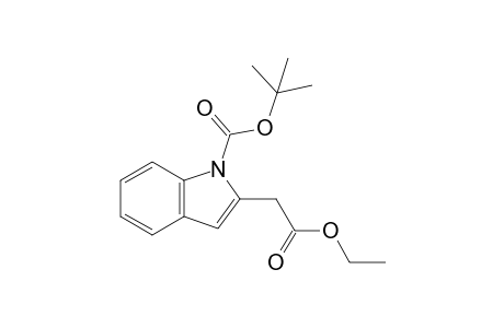tert-butyl 2-(2-ethoxy-2-oxoethyl)-1H-indole-1-carboxylate