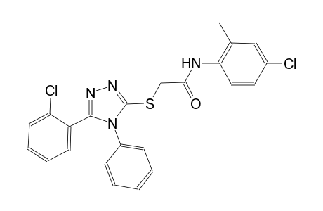 N-(4-chloro-2-methylphenyl)-2-{[5-(2-chlorophenyl)-4-phenyl-4H-1,2,4-triazol-3-yl]sulfanyl}acetamide