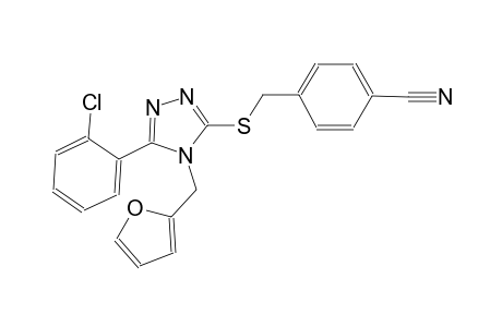 4-({[5-(2-chlorophenyl)-4-(2-furylmethyl)-4H-1,2,4-triazol-3-yl]sulfanyl}methyl)benzonitrile